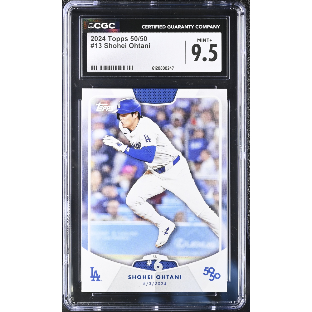 Shohei Ohtani 2024 Topps 50/50 #13 (CGC 9.5) at PristineAuction.com