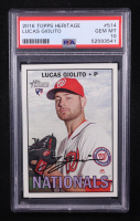 Lucas Giolito 2016 Topps Heritage #514A RC (PSA 10) at PristineAuction.com