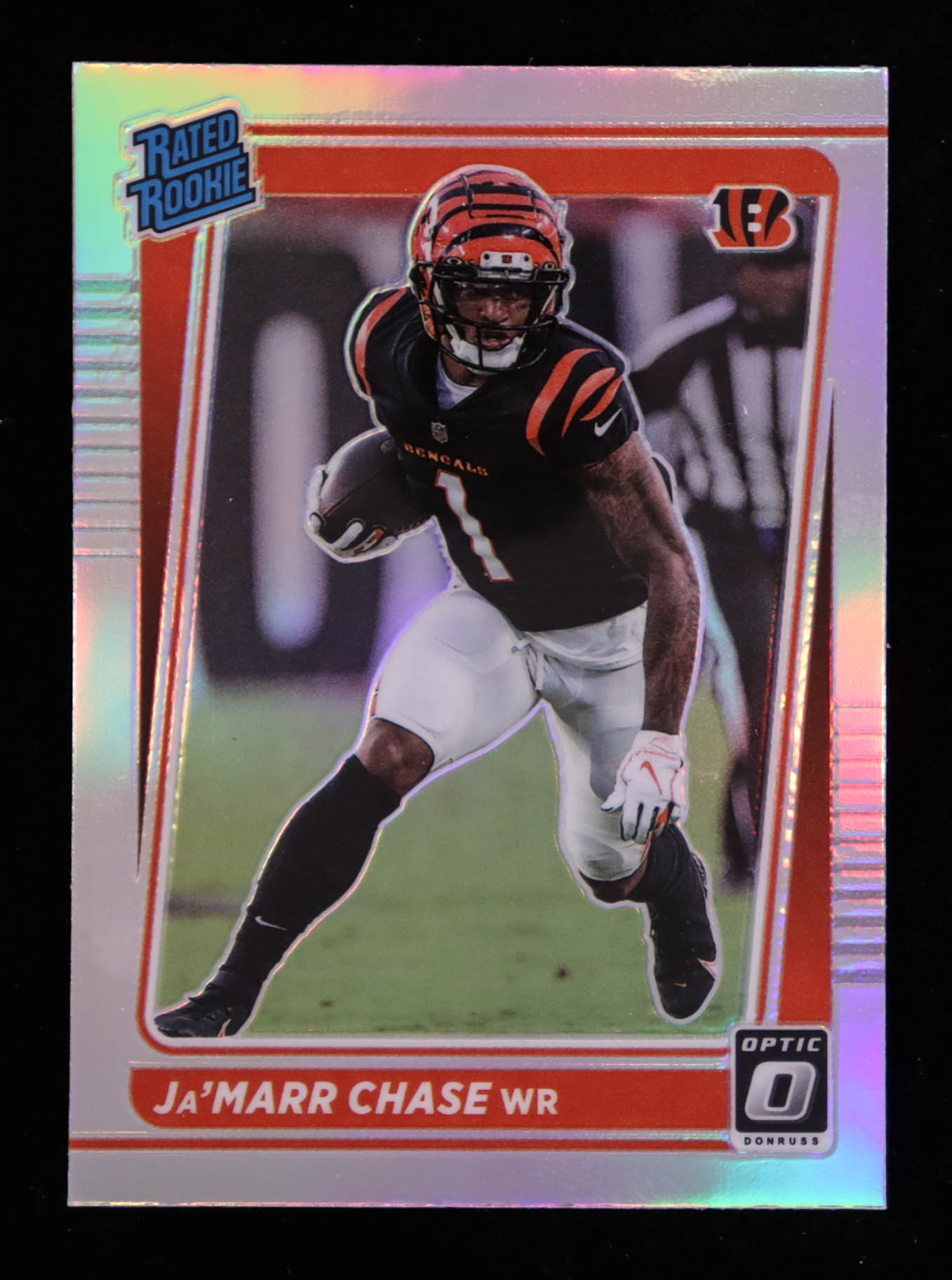 Ja'Marr Chase 2021 Donruss Optic Holo #207 RR RC at PristineAuction.com Ja'Marr Chase 2021 Donruss Optic Holo #207 RR RC at PristineAuction.com