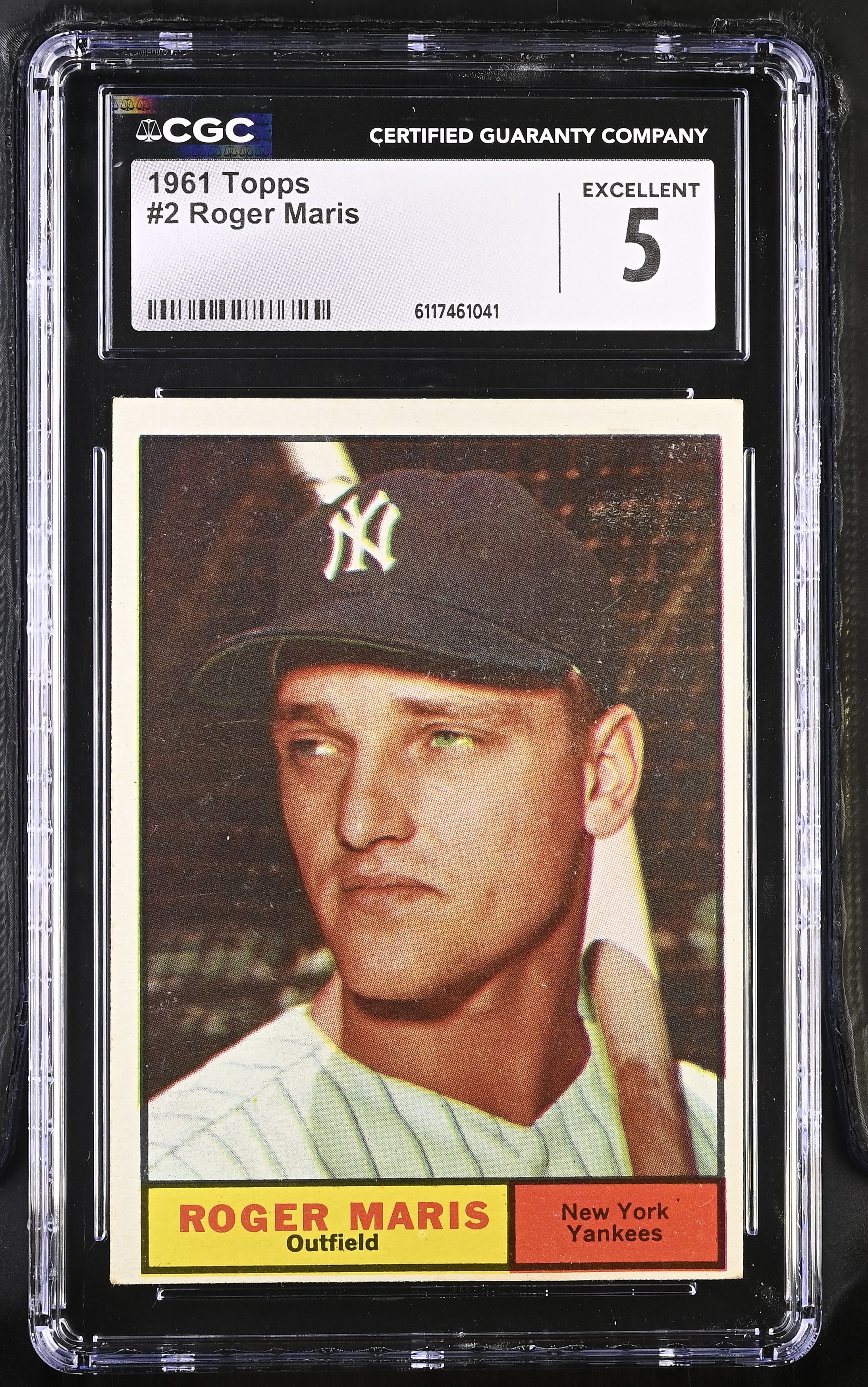 Roger Maris 1961 Topps #2 (CGC 5) at PristineAuction.com Roger Maris 1961 Topps #2 (CGC 5) at PristineAuction.com