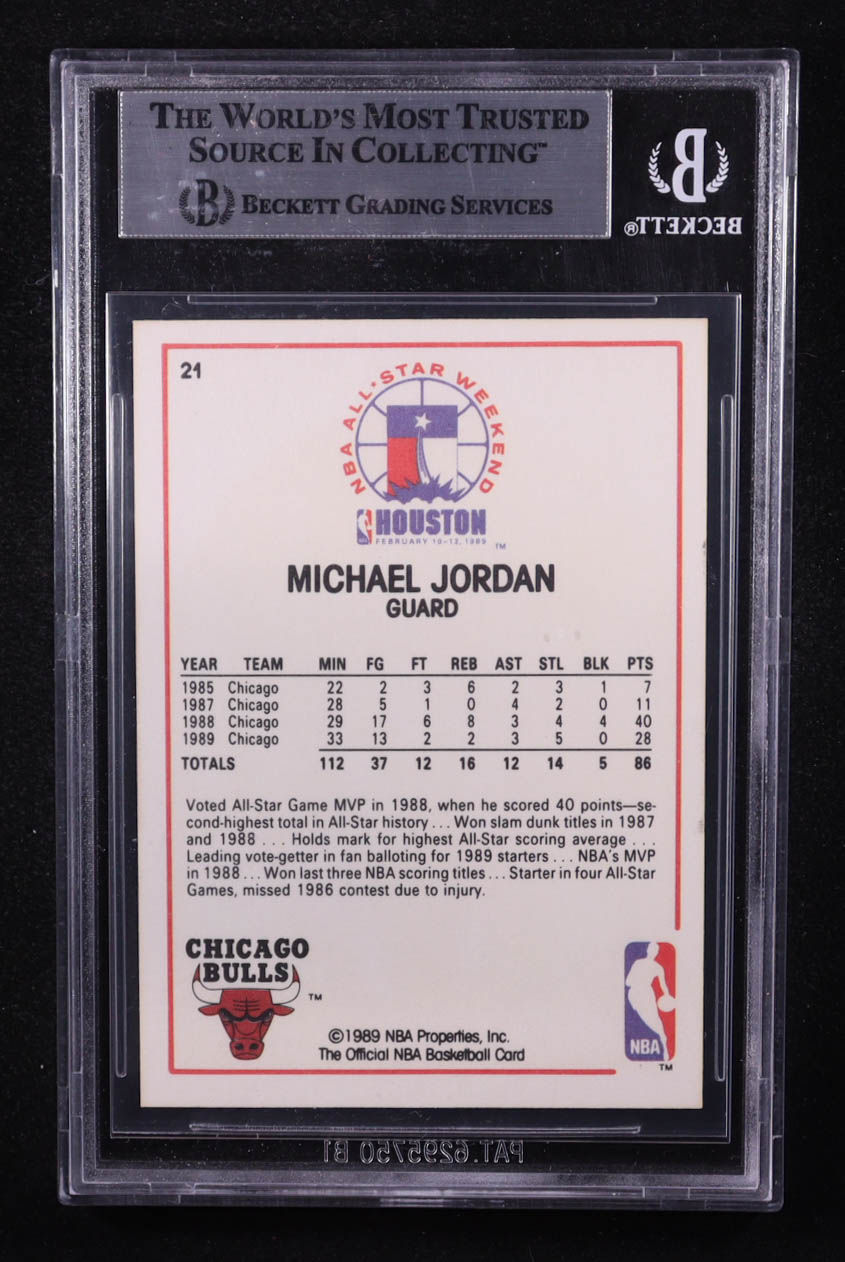 Michael Jordan 1989-90 Hoops #21 AS (BGS 8) at PristineAuction.com Michael Jordan 1989-90 Hoops #21 AS (BGS 8) at PristineAuction.com