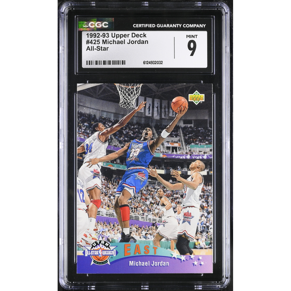 Michael Jordan 1992-93 Upper Deck AS #425 (CGC 9) at PristineAuction.com