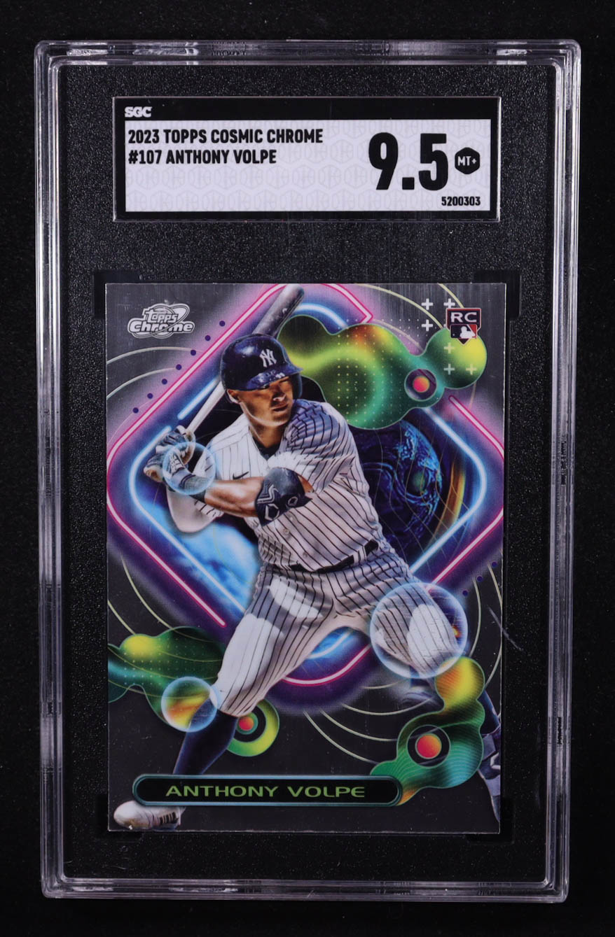 Anthony Volpe 2023 Topps Cosmic Chrome #107 RC (SGC 9.5) at PristineAuction.com Anthony Volpe 2023 Topps Cosmic Chrome #107 RC (SGC 9.5) at PristineAuction.com