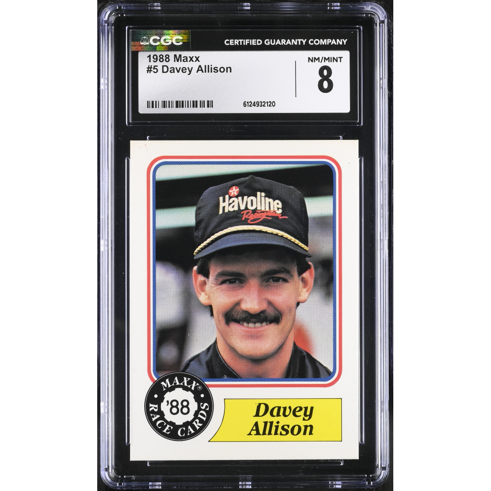 Davey Allison 1988 Maxx Charlotte #5 RC (CGC 8) at PristineAuction.com