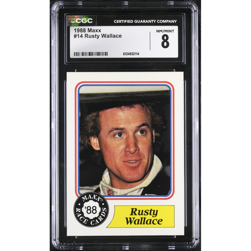 Rusty Wallace 1988 Maxx Charlotte #14 RC (CGC 8) at PristineAuction.com