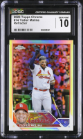 Yadier Molina 2023 Topps Chrome Prism Refractors #14 (CGC 10) at PristineAuction.com