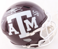 Johnny Manziel Signed Texas A&M Aggies Full-Size Speed Helmet Inscribed "12 Heisman" & "$ Money Manziel $" (Beckett) at PristineAuction.com