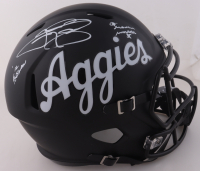 Johnny Manziel Signed Texas A&M Aggies Full-Size Speed Helmet Inscribed "12 Heisman" & "$ Money Manziel $" (Beckett) at PristineAuction.com