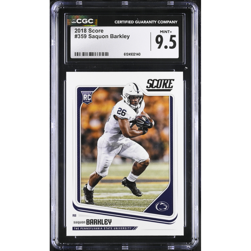 Saquon Barkley 2018 Score #359 RC (CGC 9.5) at PristineAuction.com