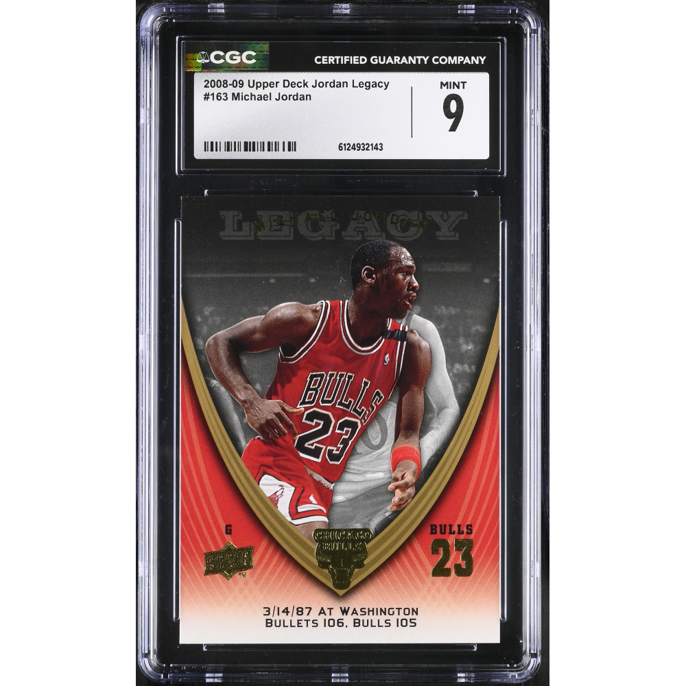 Michael Jordan 2008-09 Upper Deck Jordan Legacy #163 (CGC 9) at PristineAuction.com