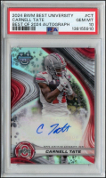 Carnell Tate 2024 Bowman's Best University Best of 2024 Autograph #BDACT RC (PSA 10) at PristineAuction.com