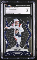 Drake Maye 2025 Panini Phoenix #111 (CGC 8) at PristineAuction.com