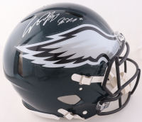 Cooper DeJean & Reed Blankenship Signed Eagles Full-Size Authentic On-Field Speed Helmet (Fanatics) at PristineAuction.com
