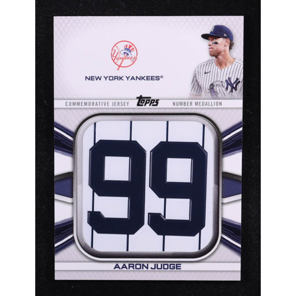 Aaron Judge 2022 Topps Commemorative Player Jersey Number Medallions #JNMAJ at PristineAuction.com