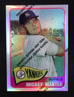Mickey Mantle 1996 Topps Mantle Finest Refractors #15 1965 Topps at PristineAuction.com