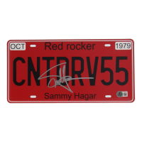 Sammy Hagar Signed "I Can't Drive 55" License Plate (Beckett) at PristineAuction.com