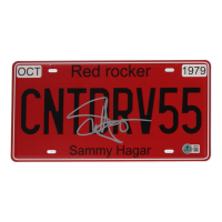 Sammy Hagar Signed "I Can't Drive 55" License Plate (Beckett) at PristineAuction.com