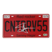 Sammy Hagar Signed "I Can't Drive 55" License Plate (Beckett) at PristineAuction.com