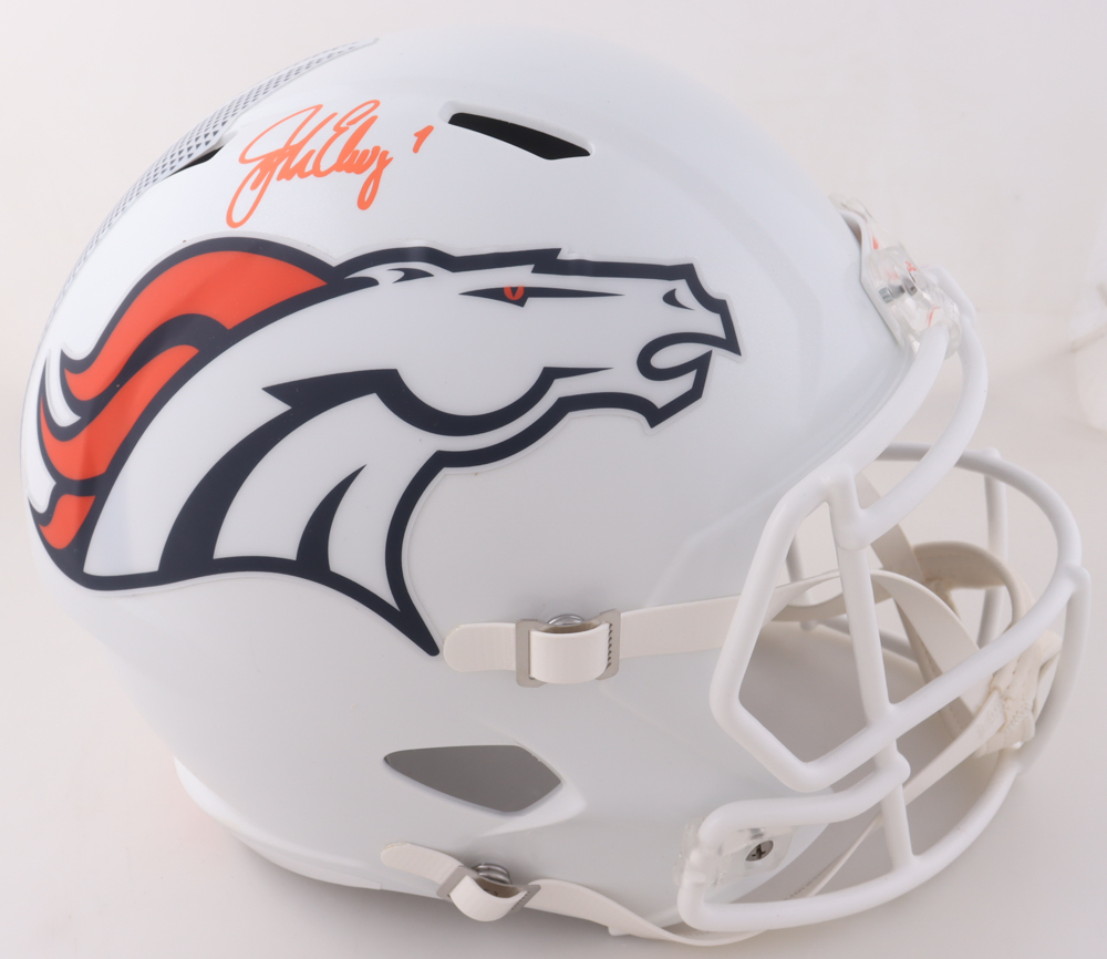 John Elway Signed Broncos Full-Size Speed Helmet (Beckett) at PristineAuction.com John Elway Signed Broncos Full-Size Speed Helmet (Beckett) at PristineAuction.com