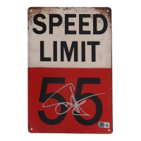 Sammy Hagar Signed "55" Speed Limit Metal Sign (Beckett) at PristineAuction.com