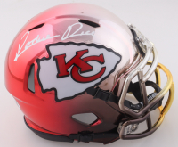 Rashee Rice Signed Chiefs Custom Chrome Alternate Speed Mini Helmet (JSA) at PristineAuction.com