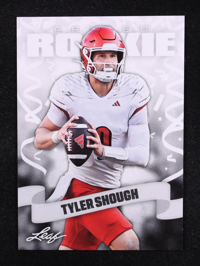 Tyler Shough 2025 Leaf Prized Rookie #25 RC at PristineAuction.com Tyler Shough 2025 Leaf Prized Rookie #25 RC at PristineAuction.com