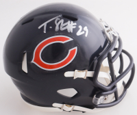Tyrique Stevenson Signed Bears Speed Mini Helmet (JSA) at PristineAuction.com