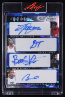 2022-23 Leaf MultiGraphics Conference Quads Blue Crystal Autographs #CQ-10 #12/35 RC Mouhamed Gueye / Dalen Terry / Enoch Boakye / Bennedict Mathurin at PristineAuction.com