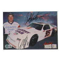 Andy & Tommy Houston Signed NASCAR 6x9 Hero Card (Beckett) at PristineAuction.com