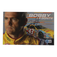 Bobby Labonte Signed NASCAR 6x9 Hero Card (Beckett) at PristineAuction.com