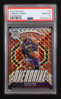 LeBron James 2023-24 Panini Mosaic Overdrive #13 (PSA 10) at PristineAuction.com