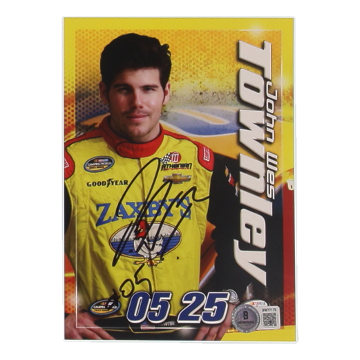John Wes Townley Signed NASCAR 6x9 Hero Card (Beckett) at PristineAuction.com John Wes Townley Signed NASCAR 6x9 Hero Card (Beckett) at PristineAuction.com