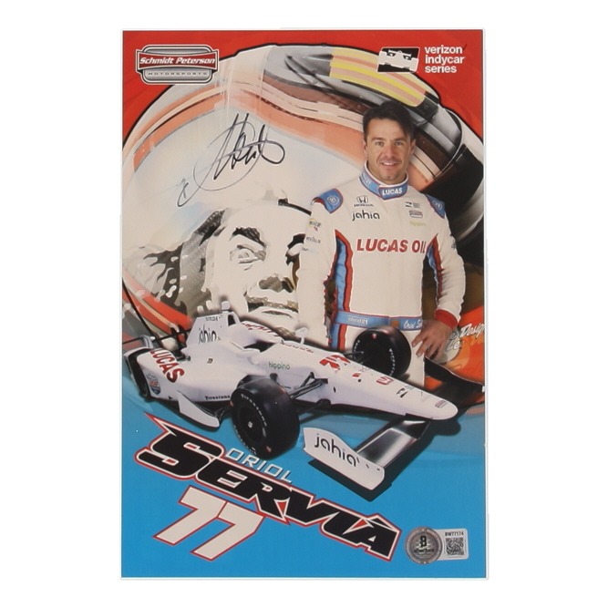 Oriol Servia Signed IndyCar 6x9 Hero Card (Beckett) at PristineAuction.com Oriol Servia Signed IndyCar 6x9 Hero Card (Beckett) at PristineAuction.com