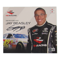 Jay Beasley Signed NASCAR 7.5x8.5 Hero Card (Beckett) at PristineAuction.com
