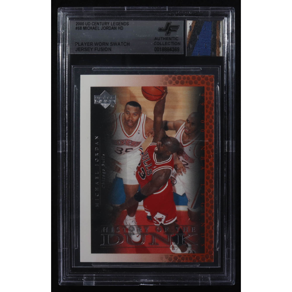 Michael Jordan 2000 Upper Deck Century Legends #68 HD with Game-Used Jersey Swatch (BGS Authentic) at PristineAuction.com