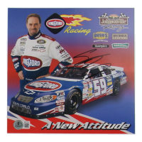Stacy Compton Signed NASCAR 8x8 Hero Card (Beckett) at PristineAuction.com