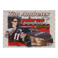Tim Andrews Signed NASCAR 6x9 Hero Card (Beckett) at PristineAuction.com