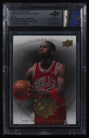 Michael Jordan 2009-10 Upper Deck Michael Jordan Legacy Collection Gold #19 with Game-Used Jersey Swatch (BGS Authentic) at PristineAuction.com