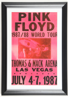 "Pink Floyd" World Tour Custom Framed Poster Display at PristineAuction.com