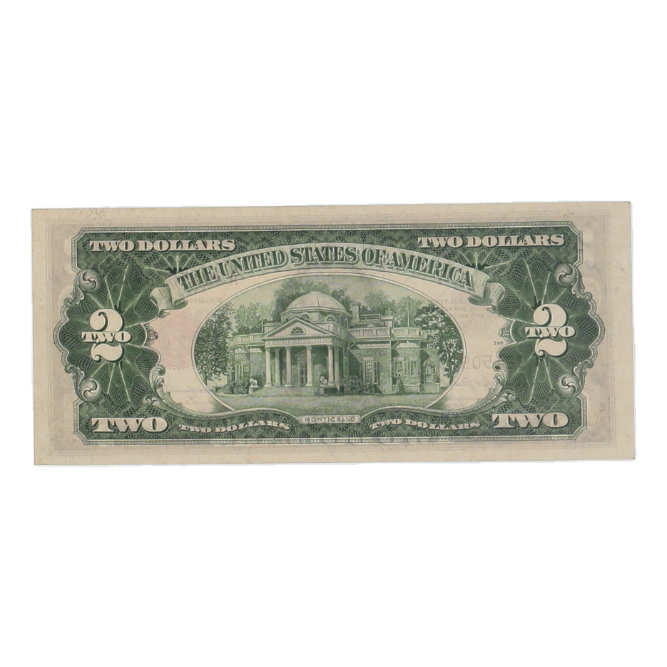 1953 United States $2 Two Dollar Legal Tender Note - Red Seal at PristineAuction.com 1953 United States $2 Two Dollar Legal Tender Note - Red Seal at PristineAuction.com