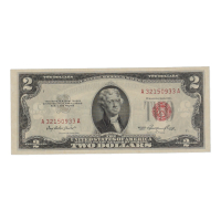 1953 United States $2 Two Dollar Legal Tender Note - Red Seal at PristineAuction.com