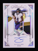 Zay Flowers 2023 Panini Flawless Rookie Dual Patch Autographs Silver #22 #19/20 RC at PristineAuction.com