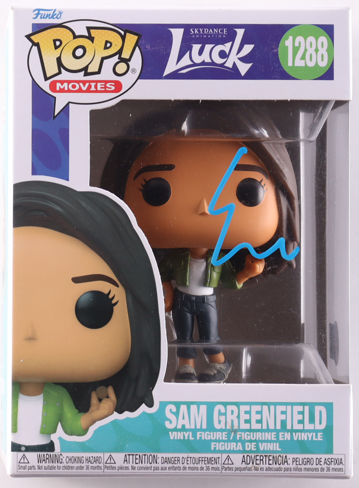 Eva Noblezada Signed "Luck" #1288 Sam Greenfield Funko Pop! Vinyl Figure (Beckett) at PristineAuction.com Eva Noblezada Signed "Luck" #1288 Sam Greenfield Funko Pop! Vinyl Figure (Beckett) at PristineAuction.com
