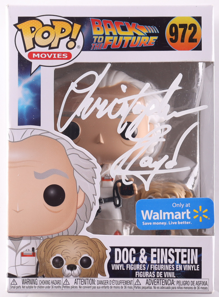Christopher Lloyd Signed "Back to the Future" #972 Doc & Einstein Funko Pop! Vinyl Figure (Beckett) at PristineAuction.com Christopher Lloyd Signed "Back to the Future" #972 Doc & Einstein Funko Pop! Vinyl Figure (Beckett) at PristineAuction.com