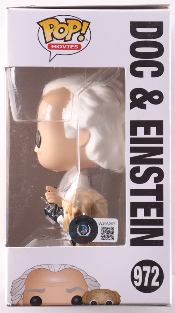 Christopher Lloyd Signed "Back to the Future" #972 Doc & Einstein Funko Pop! Vinyl Figure (Beckett) at PristineAuction.com Christopher Lloyd Signed "Back to the Future" #972 Doc & Einstein Funko Pop! Vinyl Figure (Beckett) at PristineAuction.com