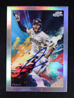 Jackson Chourio Signed 2024 Topps Cosmic Chrome Stars in the Night #STN12 RC (BGS) at PristineAuction.com