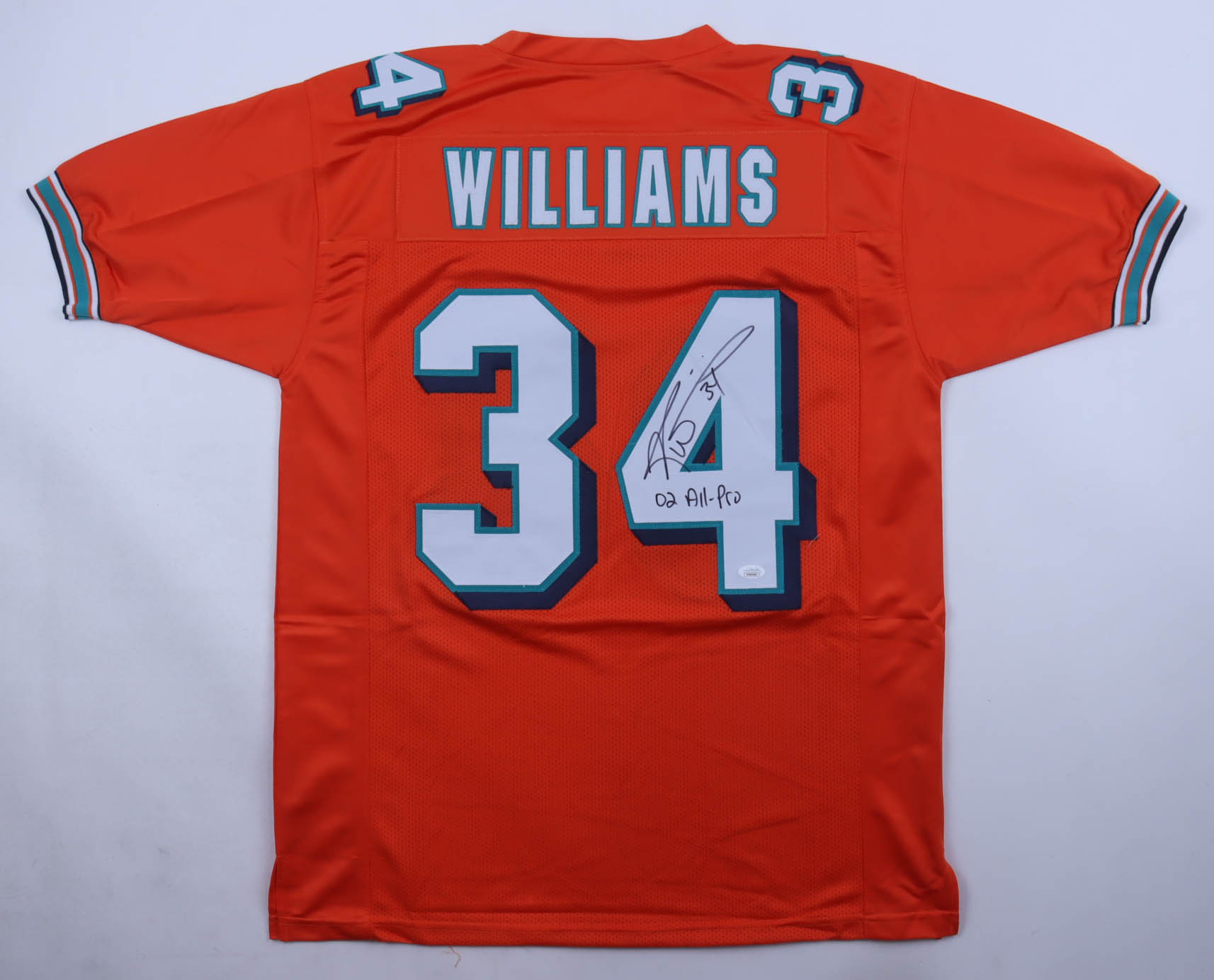 Ricky Williams Signed Jersey Inscribed "02 All Pro" (JSA) at PristineAuction.com Ricky Williams Signed Jersey Inscribed "02 All Pro" (JSA) at PristineAuction.com