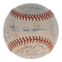 1990 Mets ONL Baseball Team-Signed By (31) with Doc Gooden, Darryl Strawberry, Bud Harrelson, David Cone (SoP) at PristineAuction.com