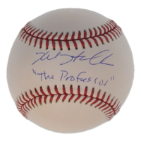 Kyle Hendricks Signed OML Baseball Inscribed "The Professor" (JSA) at PristineAuction.com