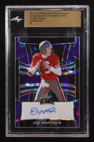 Joe Montana 2025 Leaf Metal Football Base Autograph Autographed Pre-Production Proof Crystals Purple #NNO #1/1 (Leaf) at PristineAuction.com